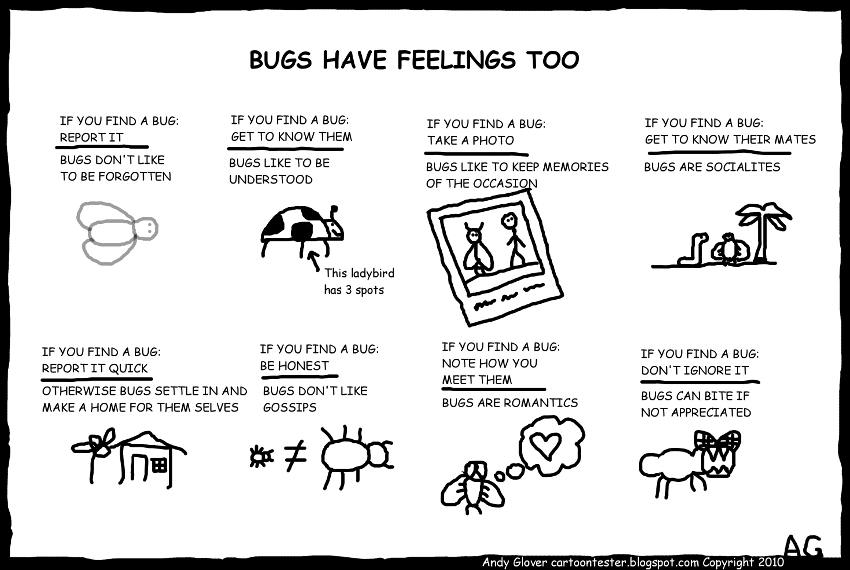 Bugs have feelings image